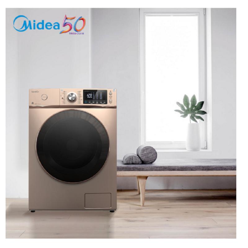 美的(Midea)MD90-1617WIDQCG 9公斤洗衣机 洗烘一体 智能投放 变频节能 家用 N