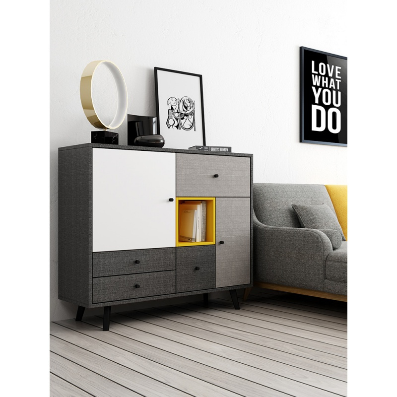 北调客厅餐厅储物柜组合柜子储物柜客厅家具装饰柜玄关柜子