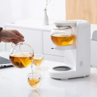 鸣盏泡茶神器茶具家用全自动烧水壶办公室即热冲煮茶饮机 白色 MZ-1151