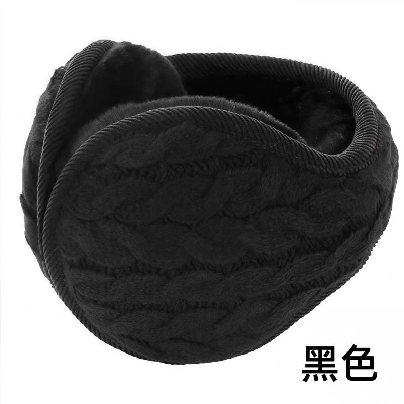 铁洋 保暖耳套 耳罩 耳暖 针织绞8字可折叠 副高清大图