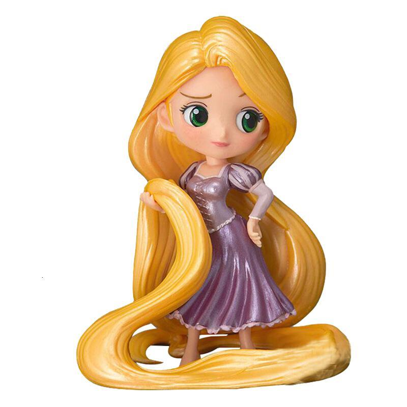 bandai万代qposket 迪士尼公主迷你公仔人偶收藏模型女孩手办玩具