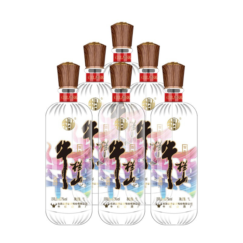 牛栏山二锅头52度白酒 陈酿 醉系列 清香型白酒1000ml*6瓶 整箱装