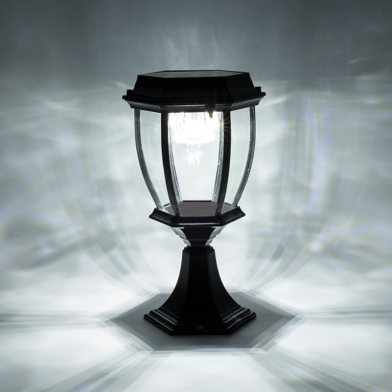 光控太阳能灯户外家用围墙防柱灯室外花园别墅大院墙庭院灯具