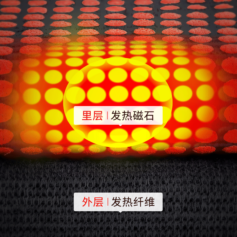 恒源祥 AEK202228YW 远红外护膝长款 黑色(请备注好尺码)高清大图