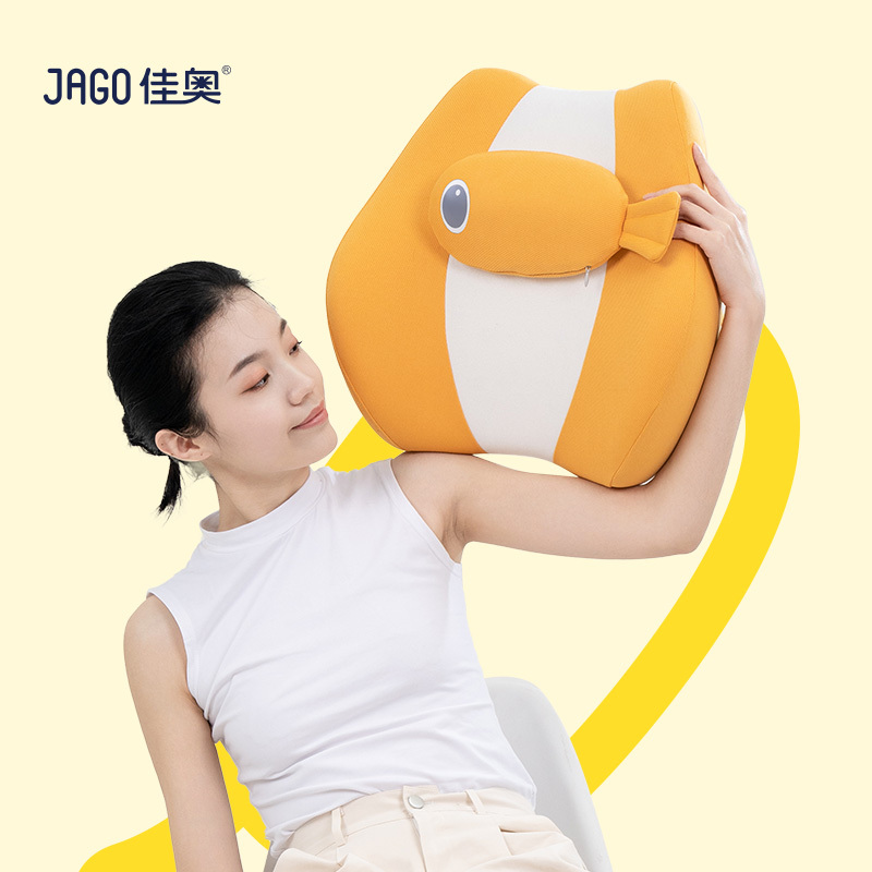 佳奥(JAGO)猫猫靠垫 230603J0100M1Y1黄色一条小鱼干