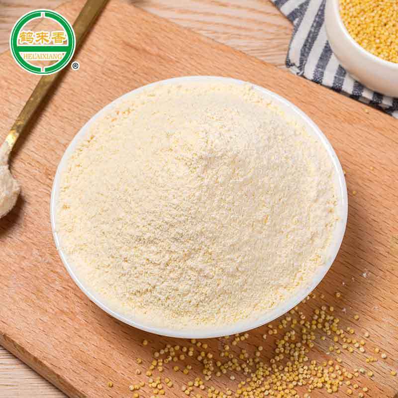 鹤来香小米面粉500g纯小米黄小米糊煎饼粉窝头杂粮面原料