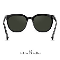 海伦凯勒(Helen Keller)女士个性偏光太阳镜时尚潮墨镜女开车司机镜太阳镜H8808 黑灰色-N30