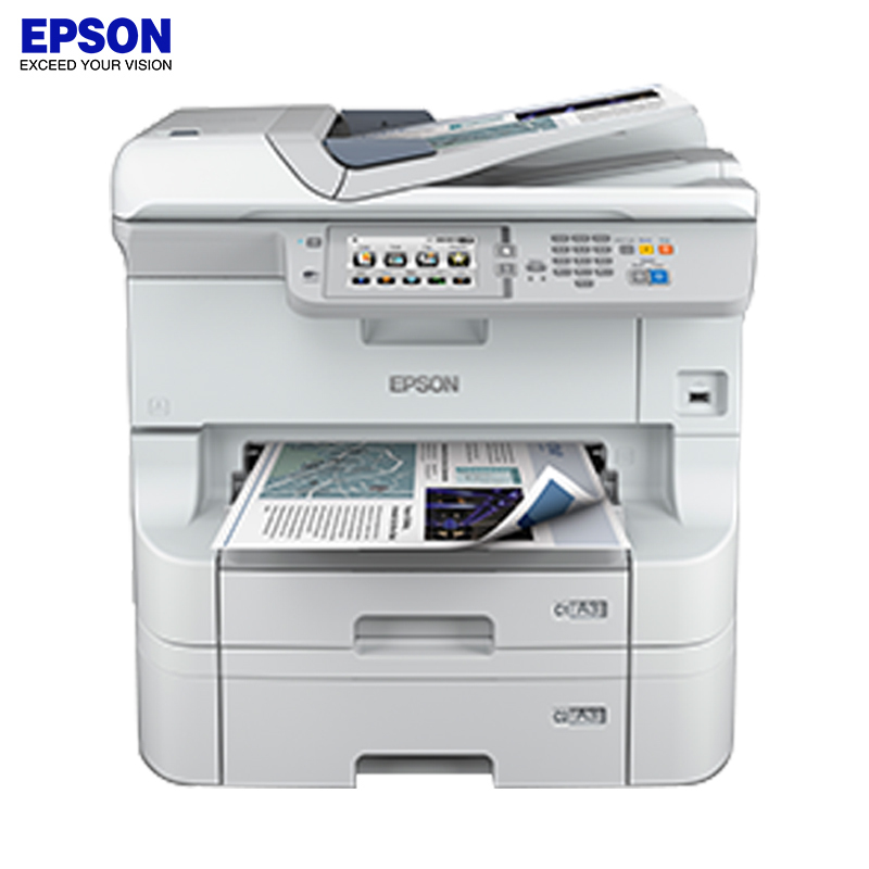 爱普生(EPSON) WF-8593 A3+部门级彩色商用喷墨一体机 数码复合机(标配双纸盒)加单纸盒 免费安装
