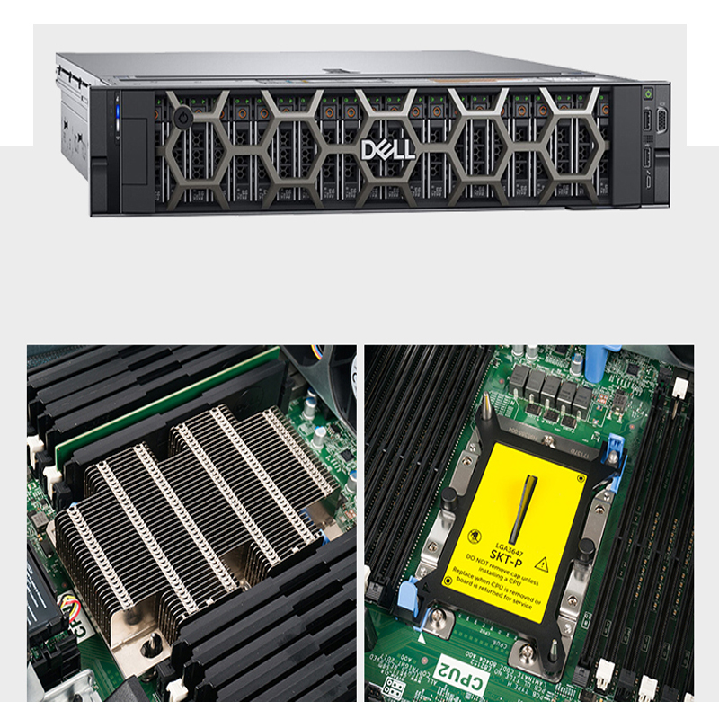 戴尔(DELL) R740服务器深度学习GPU运算虚拟化4210R*2双电32G内存丨6x2.4T硬盘/H740P高清大图