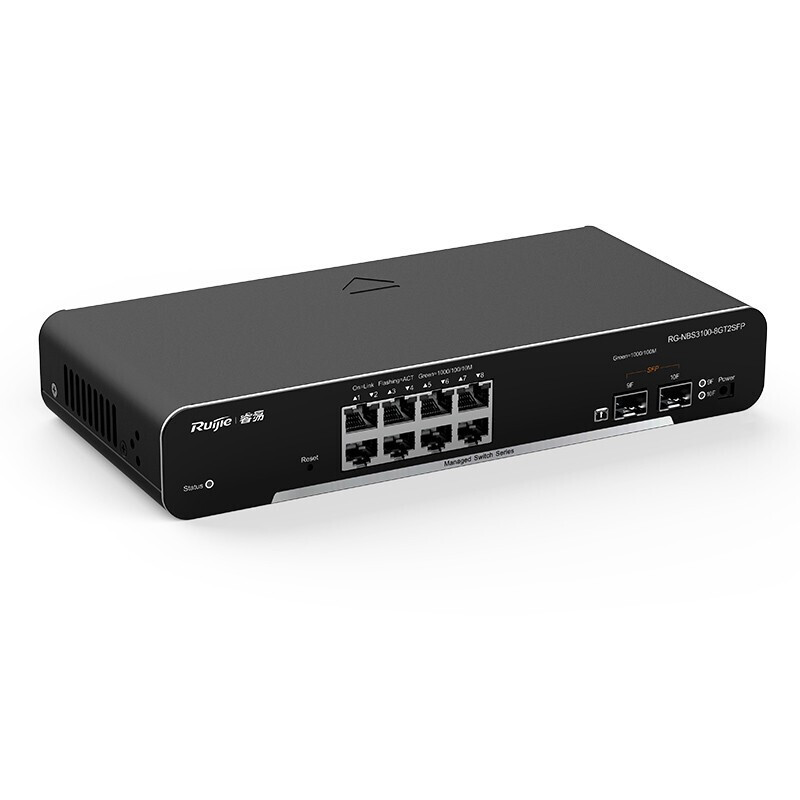 锐捷(Ruijie)二层网管8口千兆交换机 接入交换机 RG-NBS3100-8GT2SFP