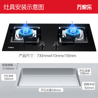 万家乐18m³大吸力壁挂顶吸欧式吸油烟机4.5KW黄金火力家用灶具烟灶套装AT441+JZT-KJ031B(液化气)