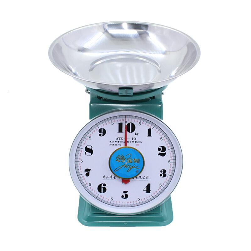 机械盘称厨房秤10kg公斤弹簧商用称圆盘托盘家用盘秤