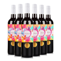 西班牙原瓶进口红酒 冰后彩蝶甜红葡萄酒750ml*6 整箱装