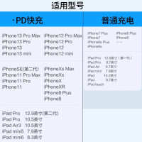松下苹果数据线通用iPhone12/11Pro/XsMax/XR/X/SE2/8/7/6/ipad 充电器头30W双口插