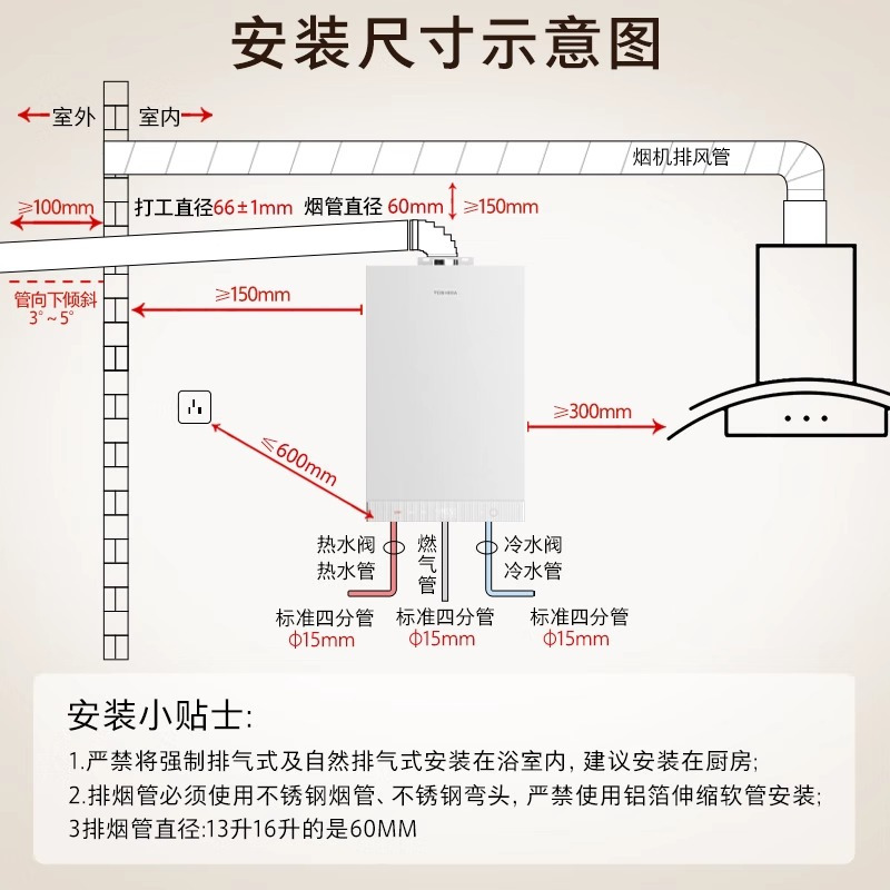 东芝(TOSHIBA)16升白玉TSC 气热水器天然气一级恒温零冷水 增压水伺服变频下置风机实发JSQ30-TSC6
