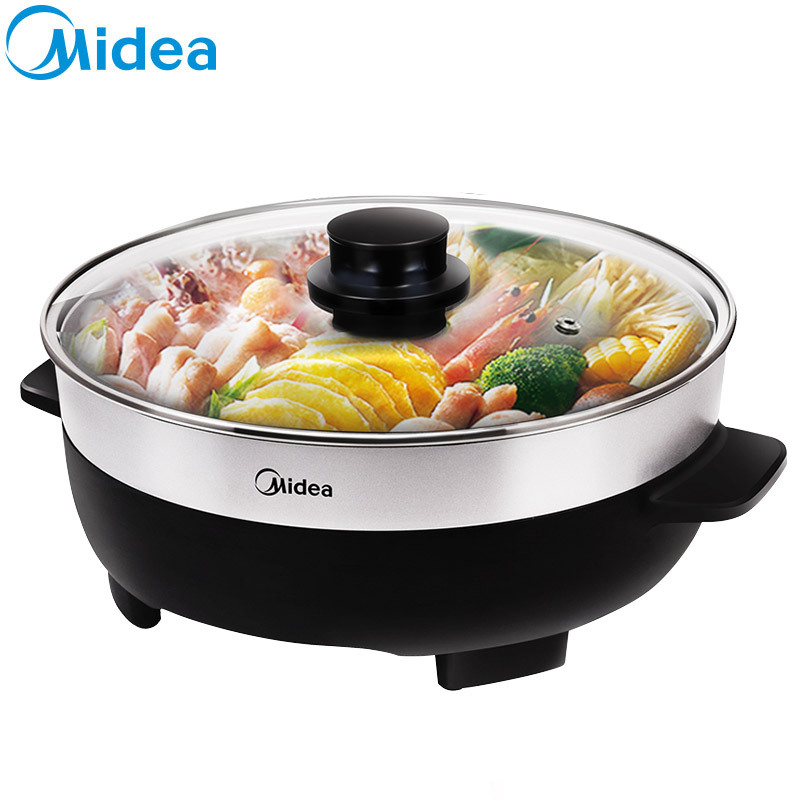 美的(Midea) 电火锅 MC-DY32Power301 智能涮烤一体锅温度调节家用多功能 1500W大火力 4.5L