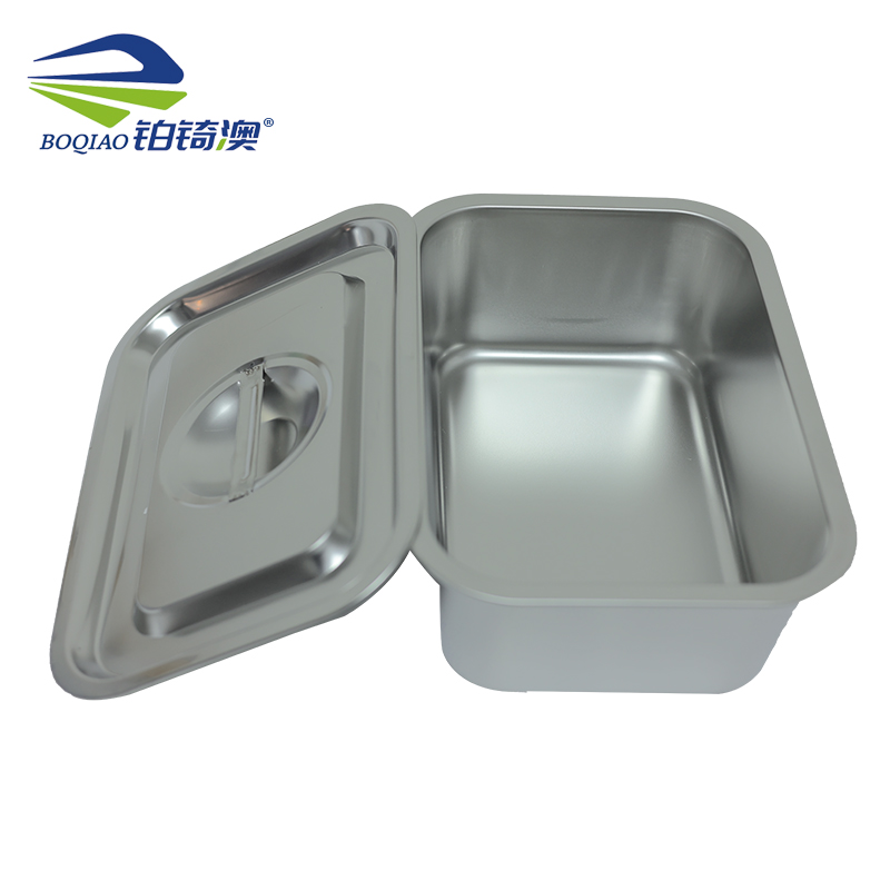 铂锜澳 不锈钢带盖方盆/31*21.5*10cm/个高清大图