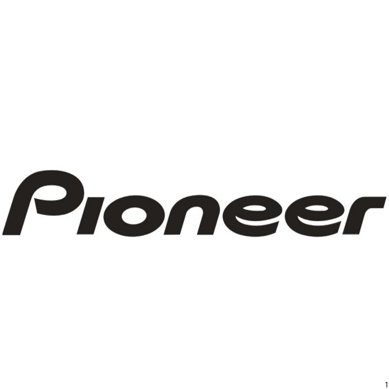 pioneer 直边半侧光迷你字(黑色)欧邦标识