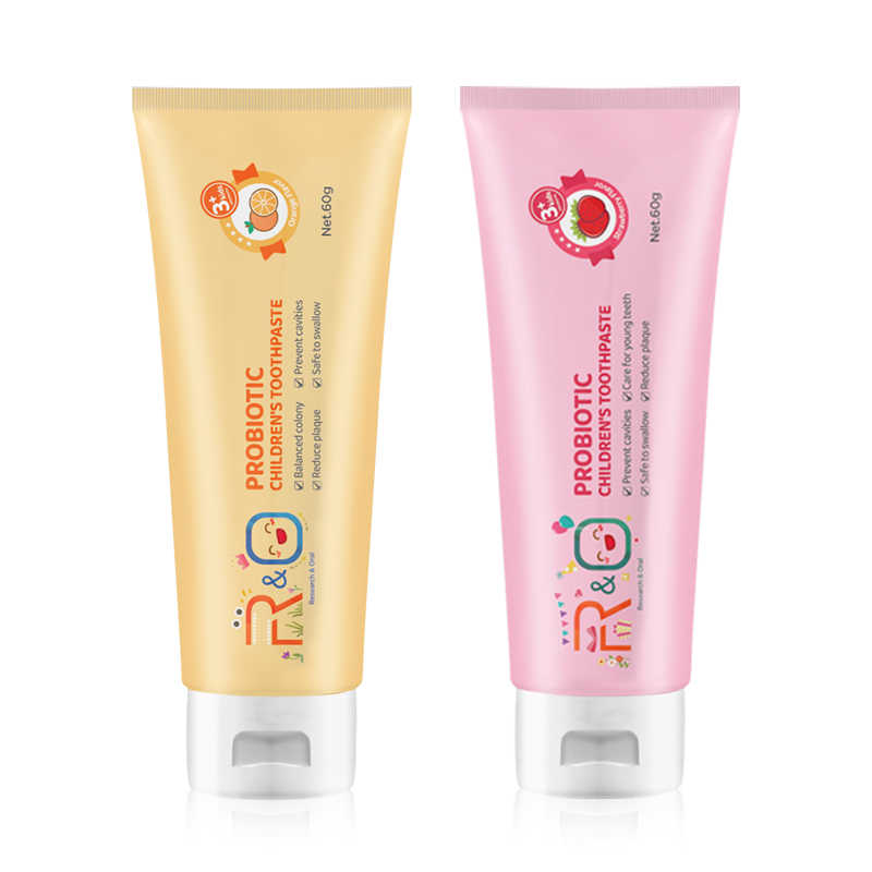 R&O进口-儿童牙膏(香橙味)60g*1+儿童牙膏(草莓味)60g*1