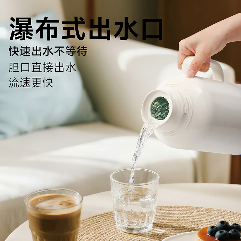 嘉特GiNT保温壶大容量家用保温暖壶办公室学生宿舍玻璃内胆开暖热水瓶壶1.6L GTH-1111-160高清大图