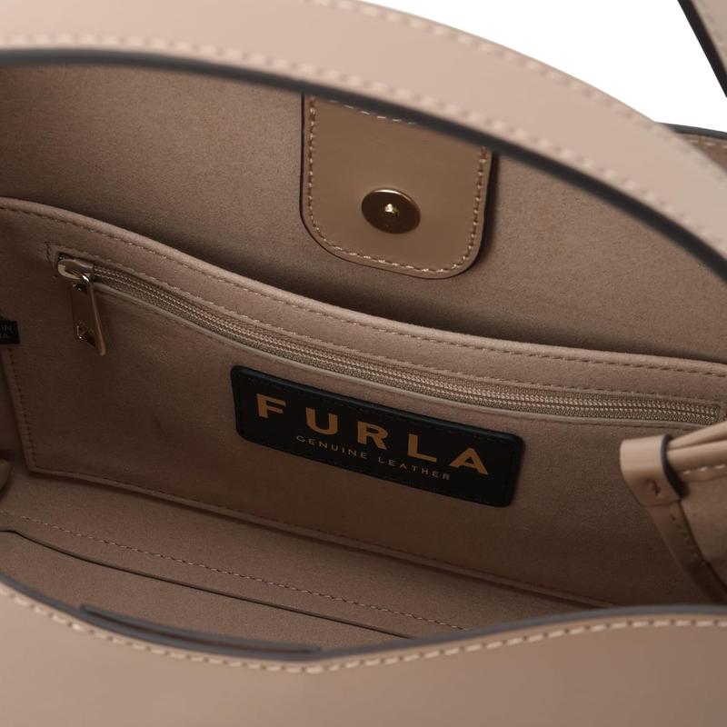 FURLA小尺寸百搭配饰Vitello皮革拼接手提斜挎两用女士单肩包高清大图
