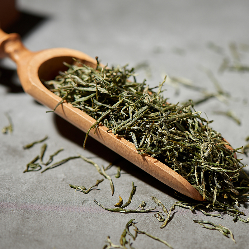 湖北恩施绿茶2021新茶恩施富硒茶高山玉露茶明前绿针毛尖茶叶浓香口粮茶100g
