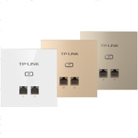 TP-LINK TL-AP456GI-POE 无线双口面板ap路由器千兆高速大功率86型嵌入墙壁wifi网络450M兆智能开关插座中大户型家用别墅企业级酒店宾馆白色tplink
