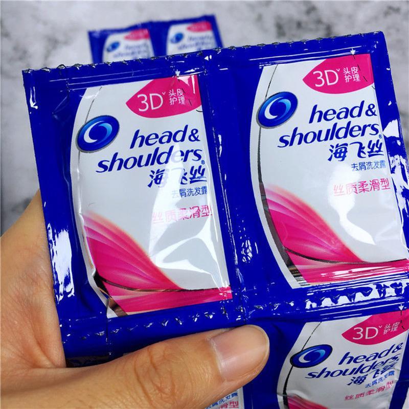 海飞丝袋装洗发水一次性5ml去屑柔滑旅行装宾馆洗浴20袋海飞丝怡神
