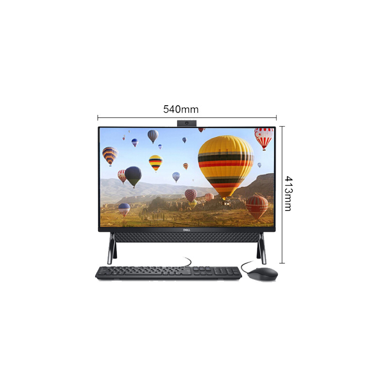 戴尔(DELL)灵越5400 23.8英寸办公家用一体机 i3-1115G4 8G 256G Windows 10 质保三年 黑色
