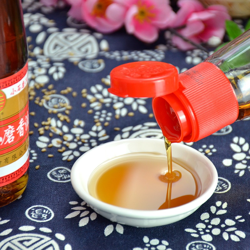 崔字小磨香油218ml*2瓶家用麻油凉拌菜纯芝麻油高清大图