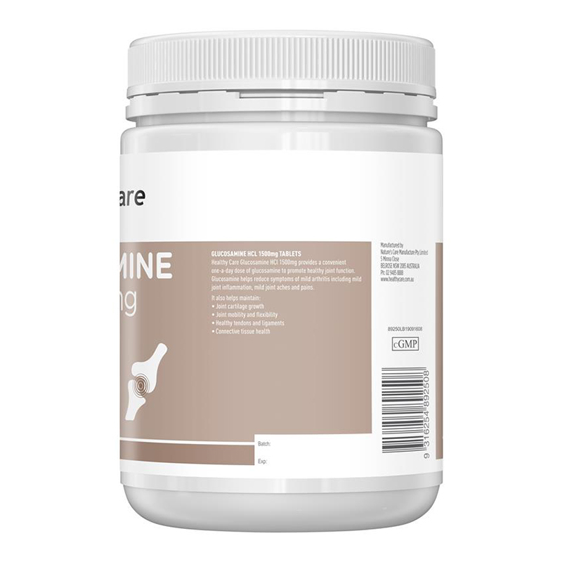 Healthy Care维骨力关节灵盐酸氨糖关节骨骼保护片剂1500mg400粒/瓶装 澳洲原装进口膳食营养补充剂