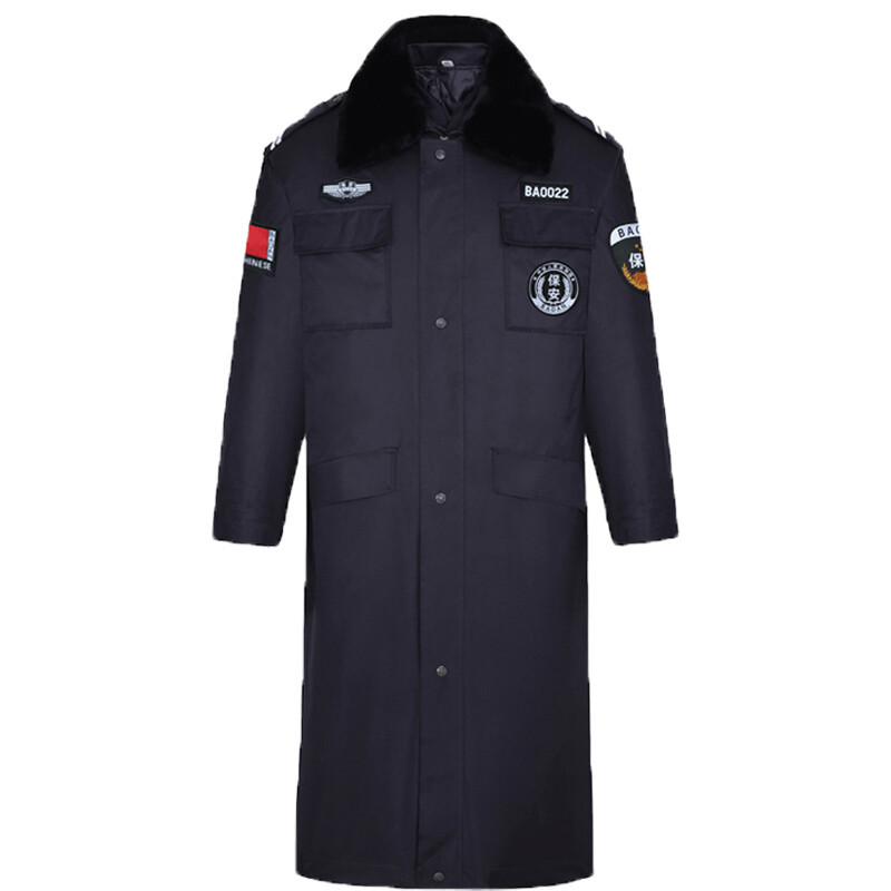 保安大衣男军大衣冬季加厚中长款多功能大衣军棉大衣棉袄