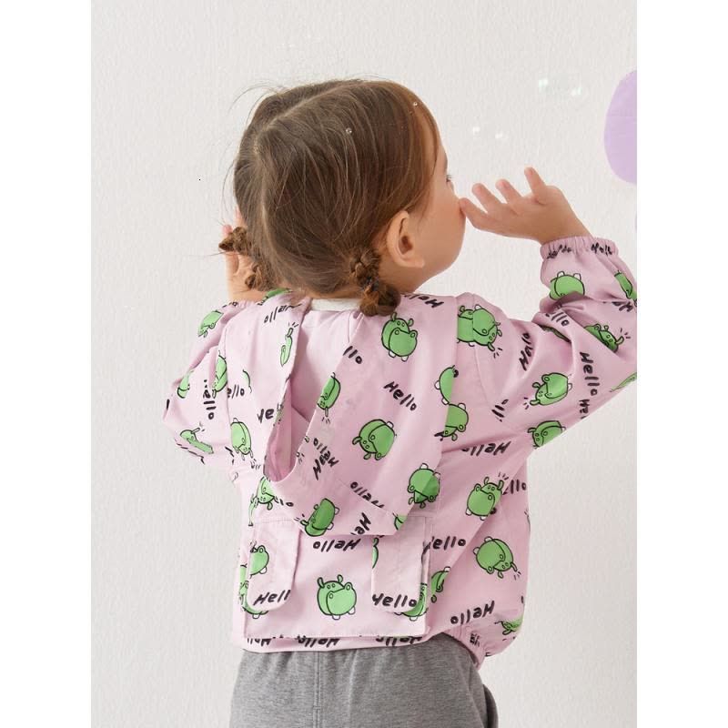 [2件2折价:62]moomoo童装男女童外套春秋新款洋气小童宝宝趣味卡通满印印花外套图片