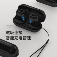 FoQo N9 蓝牙耳机 无线耳机 蓝牙5.0 双耳挂耳运动开车单耳入耳耳塞主动双重降噪超长待机 苹果华为手机通用 白色