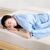 8H多功能便携小被抗菌全棉夏凉被办公室披肩座椅靠枕飞机汽车旅行膝盖毯XB1