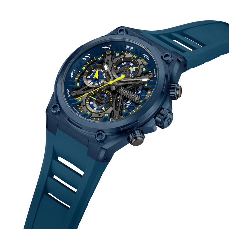 男士名品腕表时尚蓝色简约设计高档腕表商务休闲手表高清大图