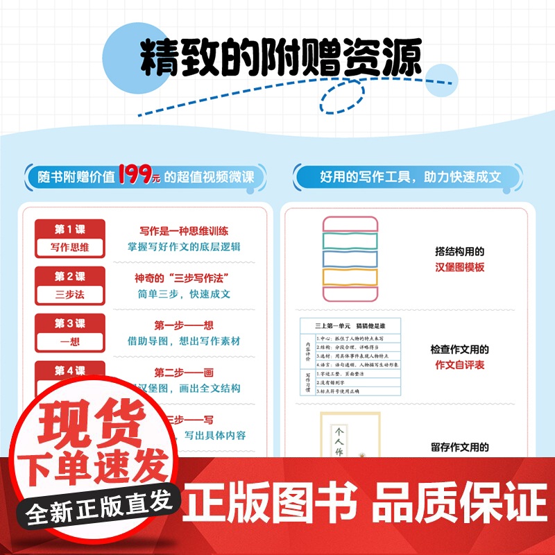 作文就三步 六年级快速写出600字上册 看图写话同系列产品 提升语文作文写作力 思维导图详解 写出高分作文高清大图