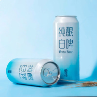 雪花啤酒纯酿白啤500ml*18听整箱装