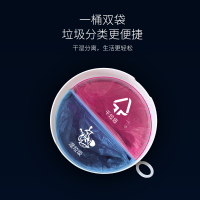 智能垃圾桶阿斯卡利(ASCARI)家用感应防水卫生间电动厕所马桶刷一体带盖纸篓窄 灰色椭圆形电池款带马桶刷