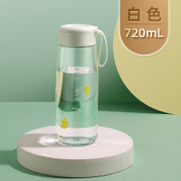 富光塑料杯可爱风创意男女士带盖随手简约耐摔水杯子720ml