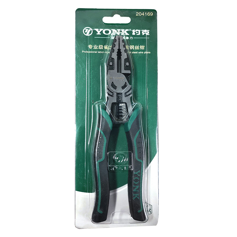 约克 9“专业级省力多功能钢丝钳高清大图