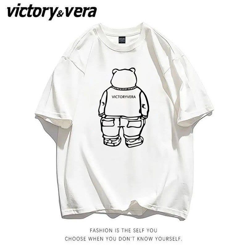 VICTORYVERA短袖t恤女学生2022夏季新款体恤衫韩版宽松ins上衣潮图片