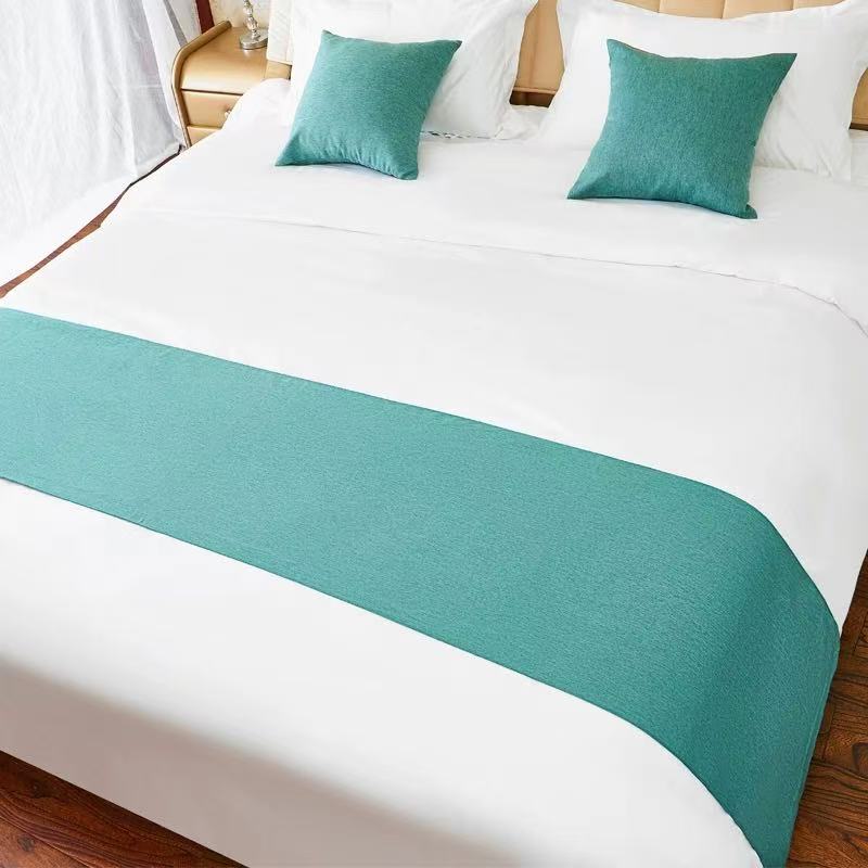 顾享家 床尾巾床旗 190*50cm/床高清大图