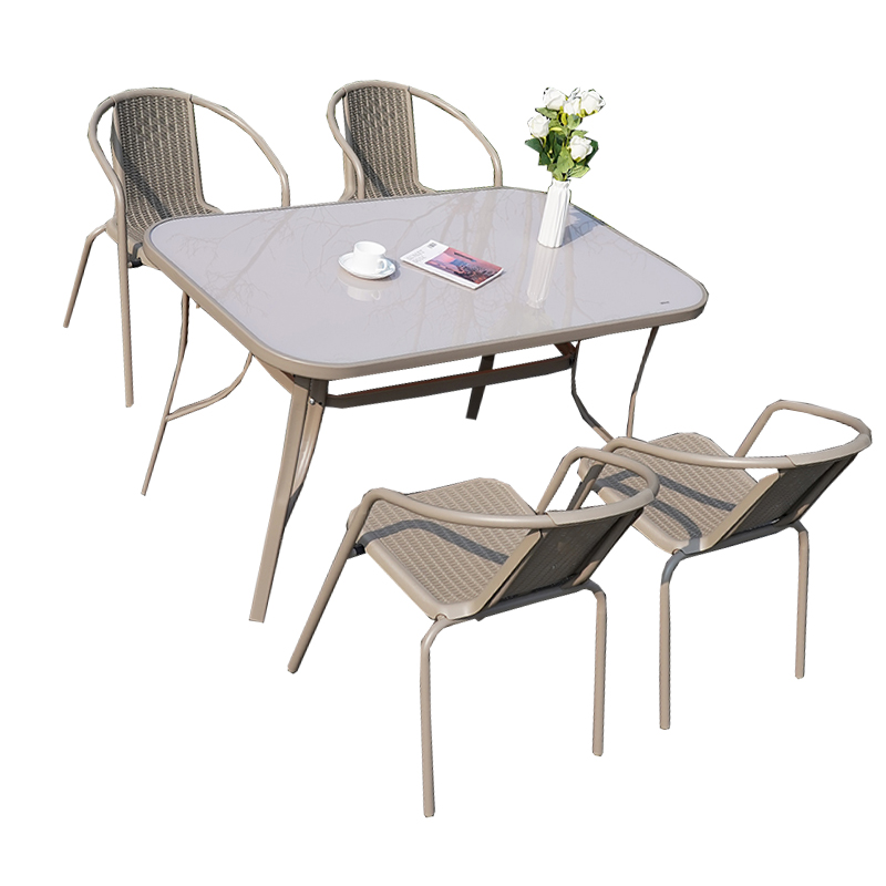 翼澜 户外桌椅 长桌 套高清大图