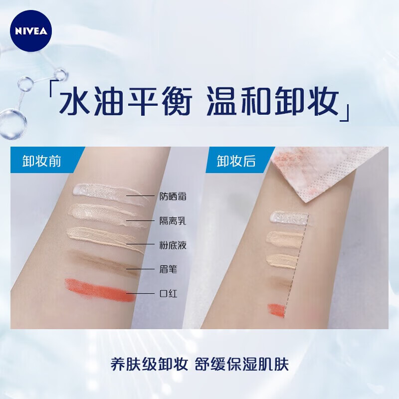 妮维雅妆颜净释眼部温和保湿卸妆液70ml*2[NWA529]高清大图