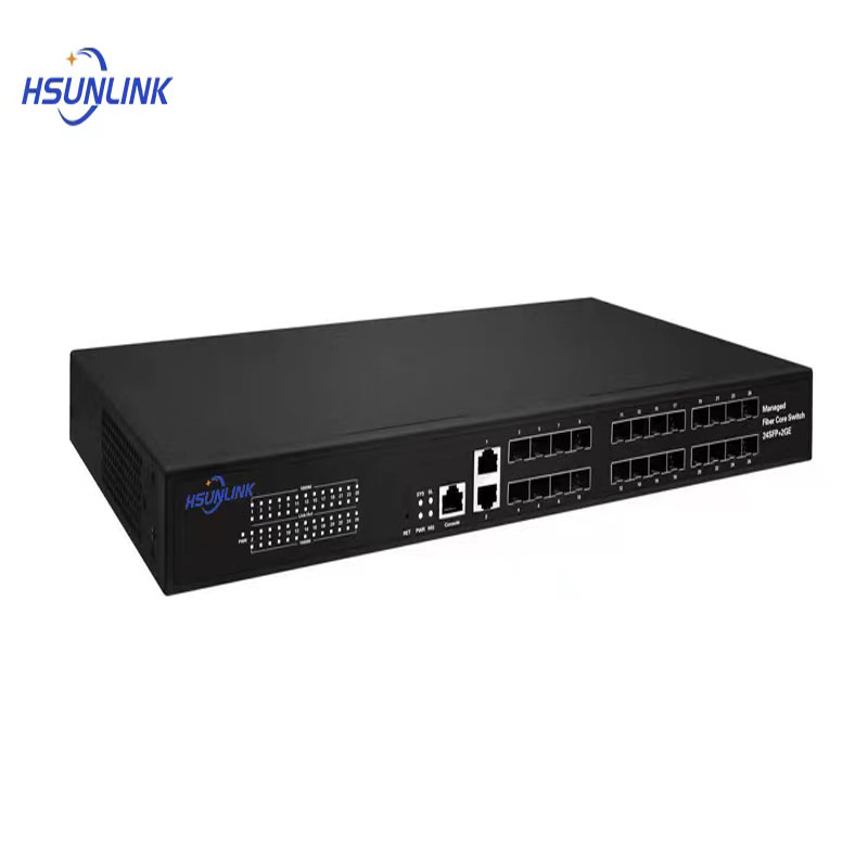 HSUNLINK 光口交换机 HS-2*24Gigabit 台高清大图