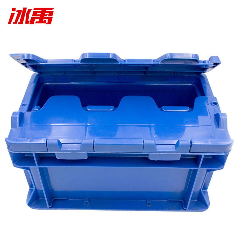 冰禹snll124塑料周转箱塑料带盖运输物流箱汽车配储物箱周转箱收纳