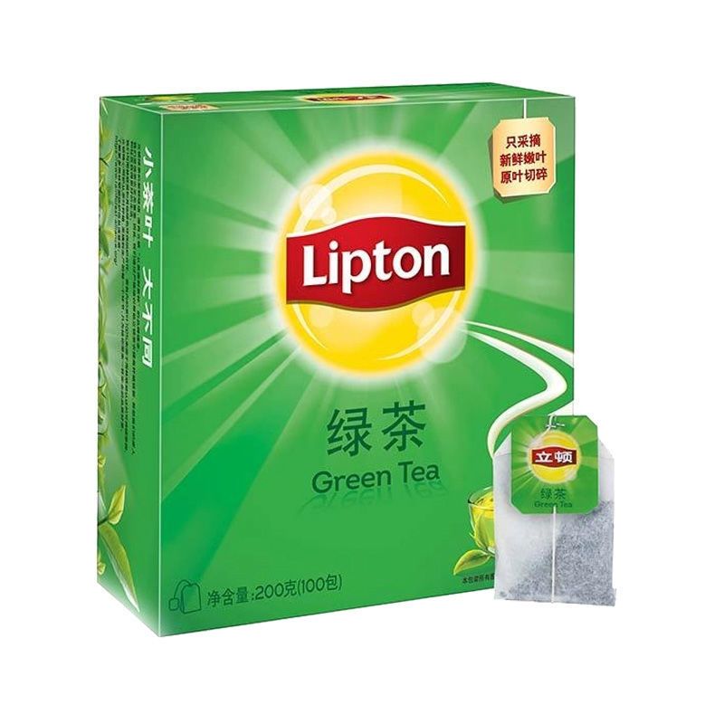 立顿茉莉花茶袋泡茶包100包袋装花茶茶叶花草茶包Lipton 立顿绿茶S100
