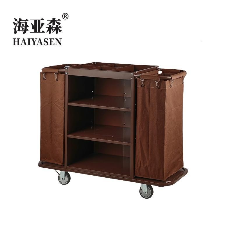 海亚森 TK-9524 B款 140*46*112cm布草车加厚长短多功能布袋5寸静音轮 手推平板车 (计价单位:辆)