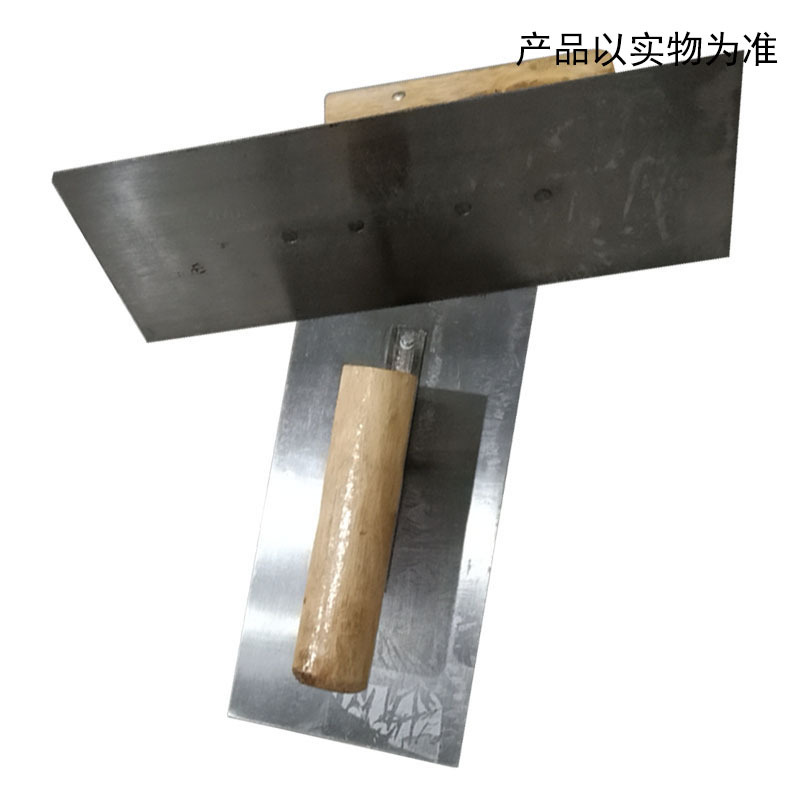 方抹子 刮墙工具泥抹不锈钢抹子批刀推刀腻子刀灰刀 1个 24*9*10cm